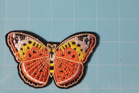 Butterfly Iron On Embroidered Patch 4x2.50 Ju-Nel Fashion Boutique