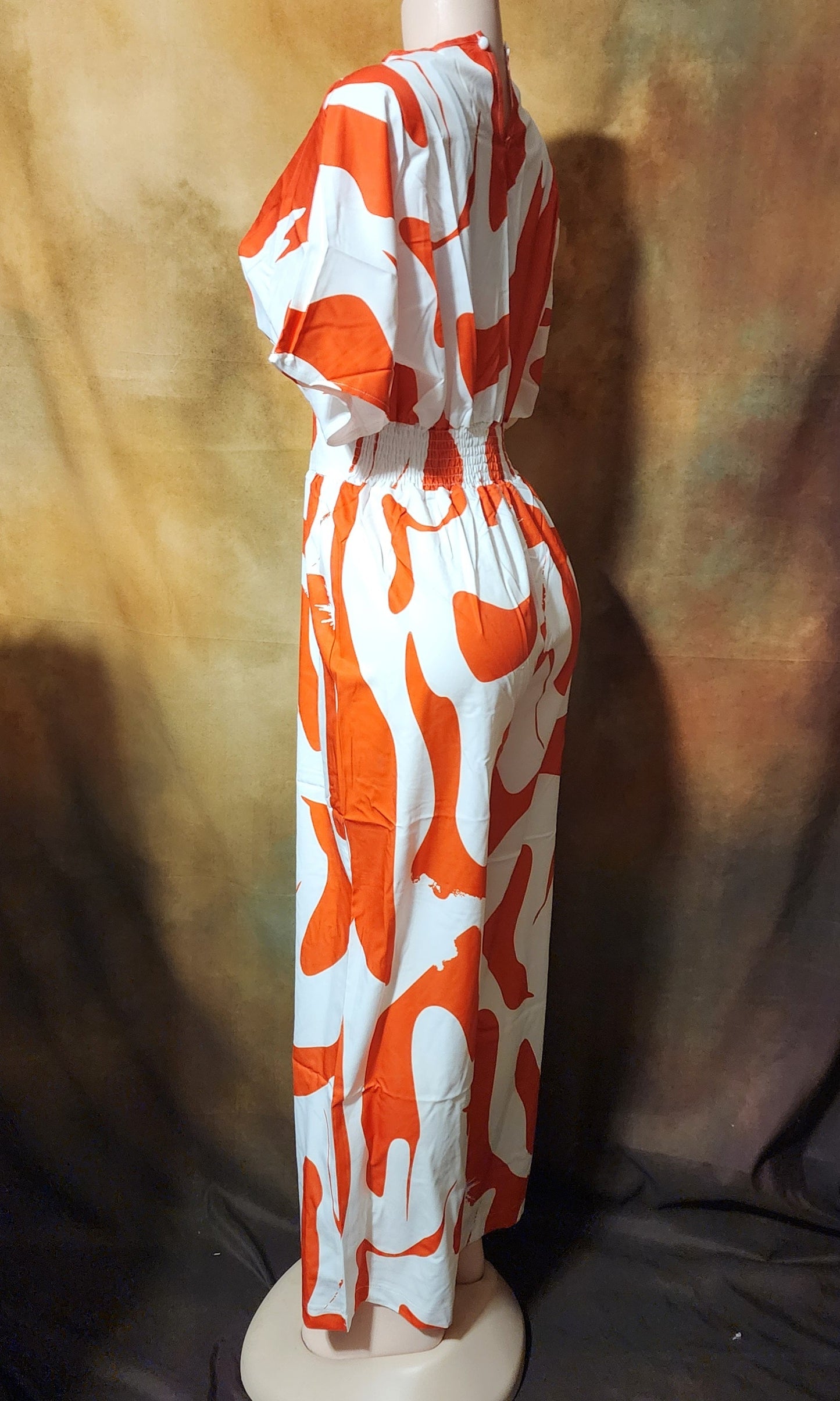 Abstract Print Wide-Leg Jumpsuit Ju-Nel Fashion Boutique