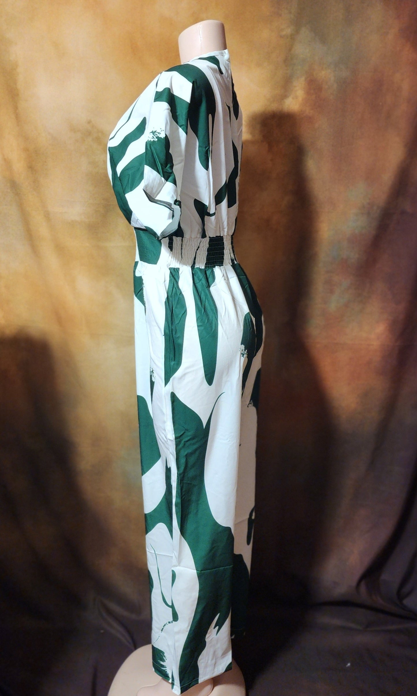 Abstract Print Wide-Leg Jumpsuit Ju-Nel Fashion Boutique