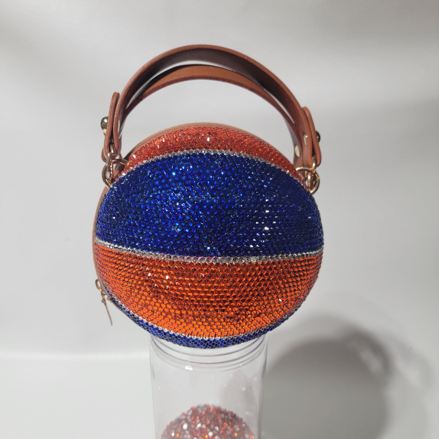 Handcrafted Sports Cross Body Rhinestone Purse