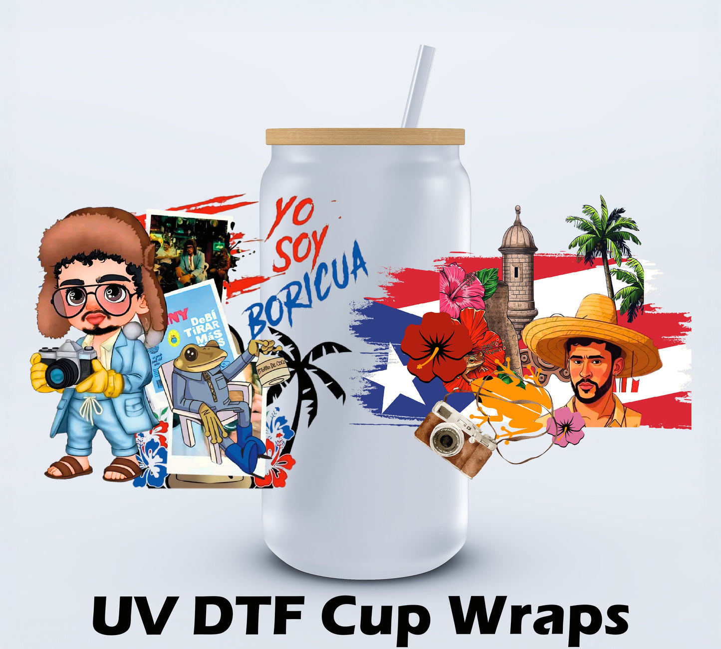 Bad Bunny Libbey Cup Wrap 16oz Ju-Nel Fashion Boutique