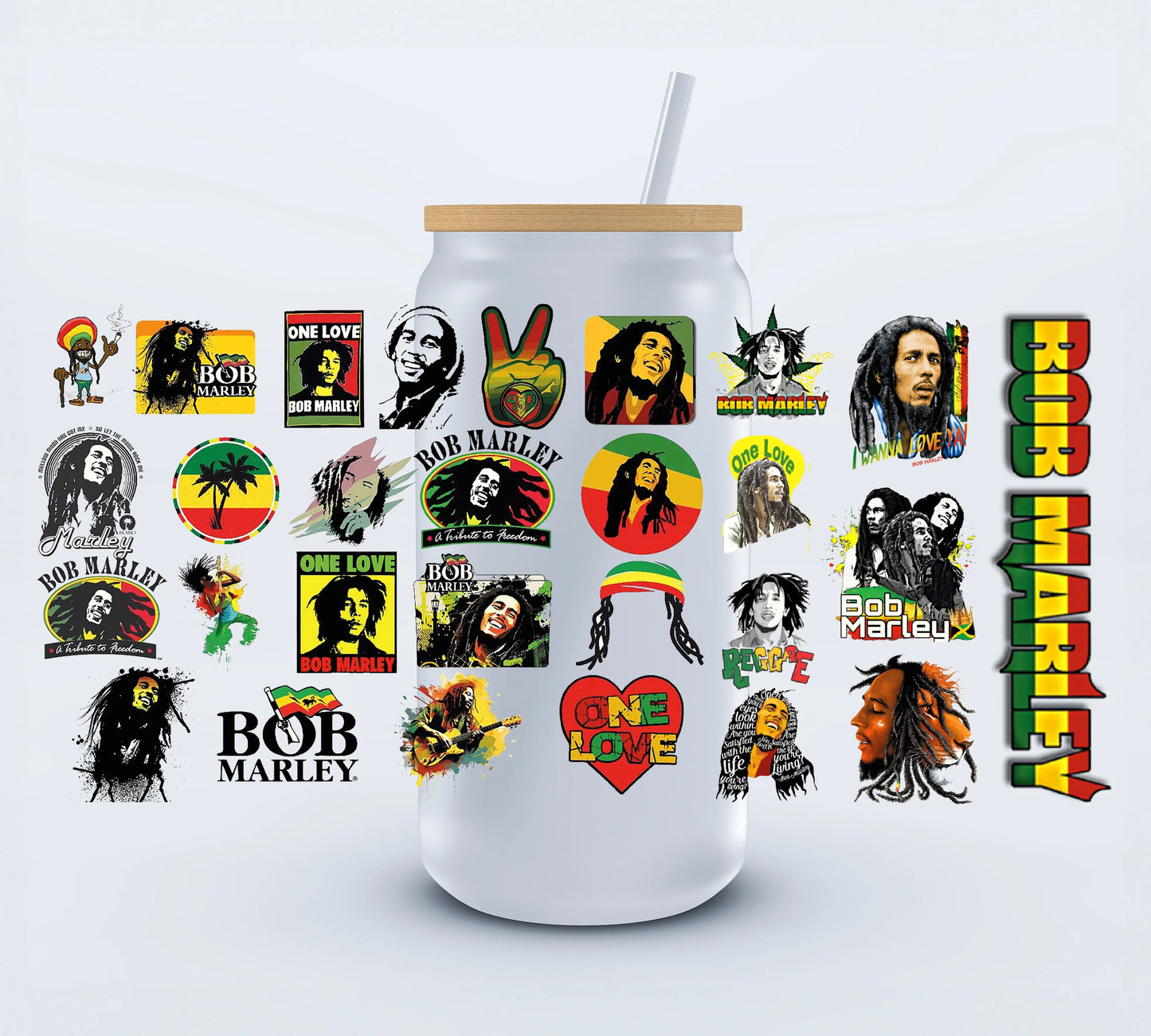 Rasta Libbey Cup Wrap 16oz Ju-Nel Fashion Boutique