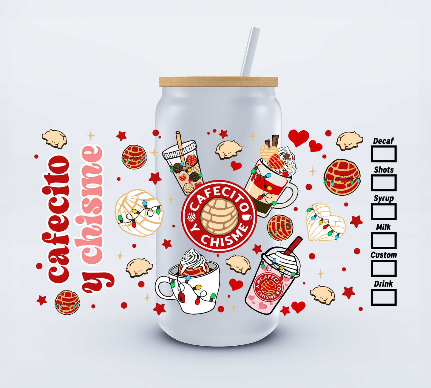 Cafecito Y Chisme Libbey Cup Wrap 16oz Ju-Nel Fashion Boutique
