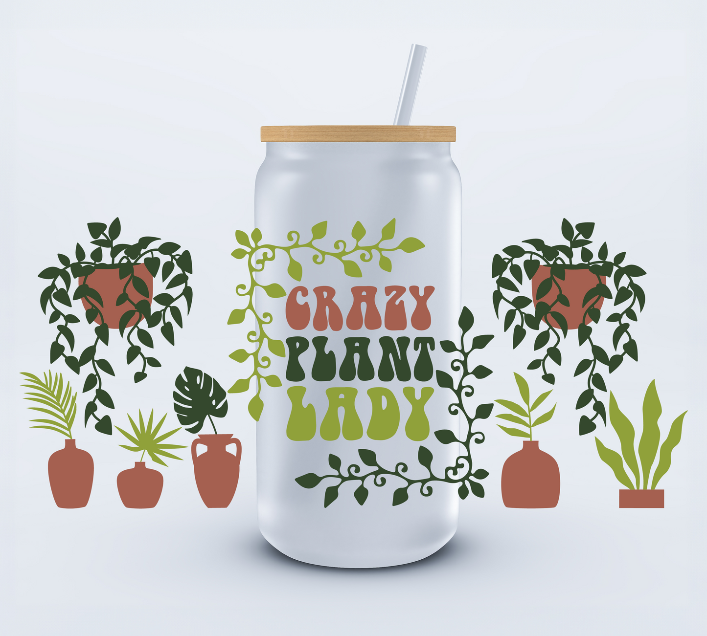 Crazy Plant Lady Libbey Cup Wrap 16oz (Copy) Ju-Nel Fashion Boutique