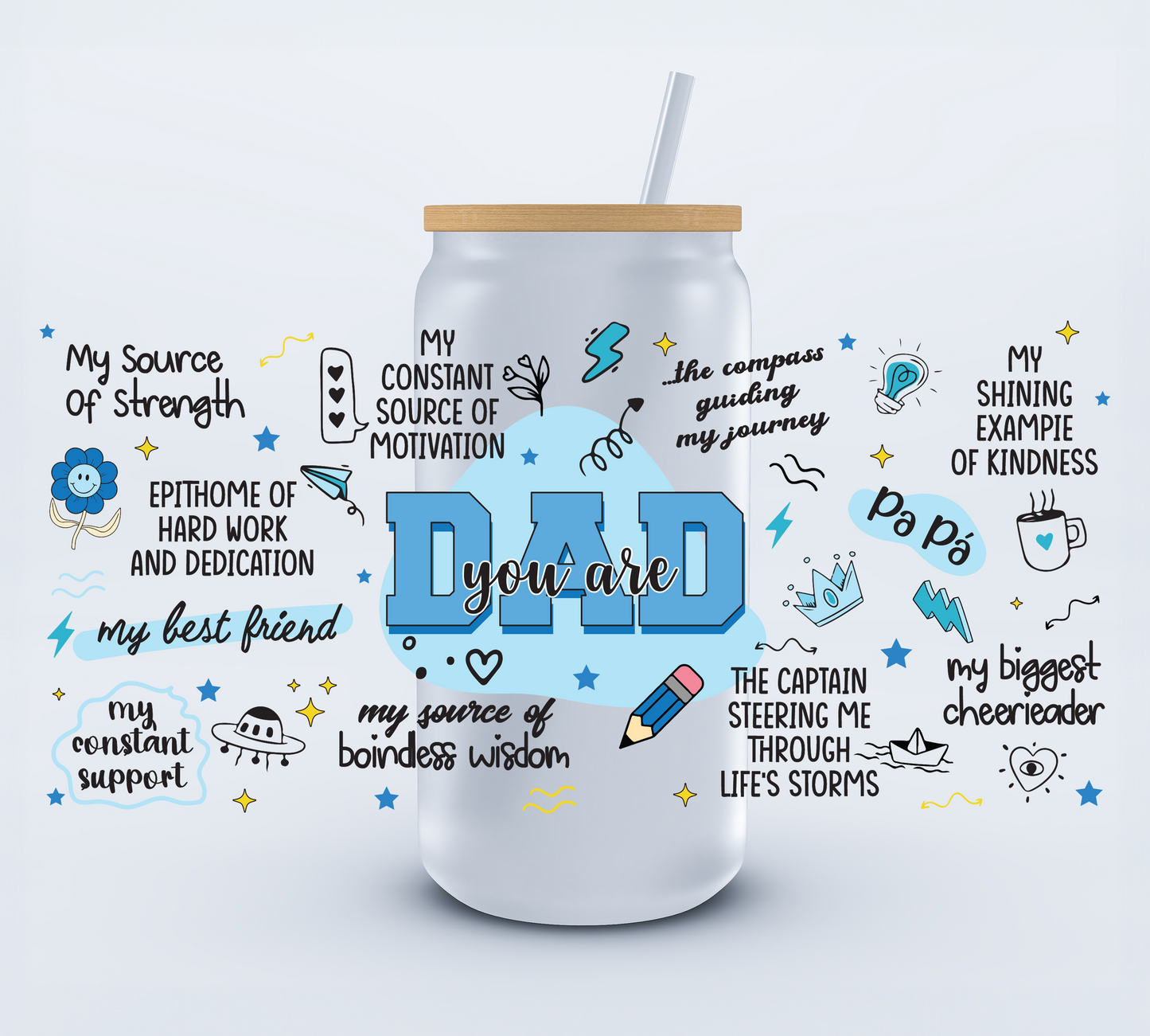 Super Dad Libbey Cup Wrap 16oz (Copy) Ju-Nel Fashion Boutique