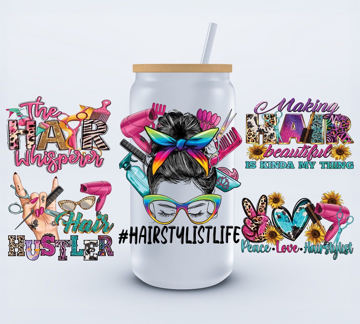 Hair Stylist Libbey Cup Wrap 16oz Ju-Nel Fashion Boutique