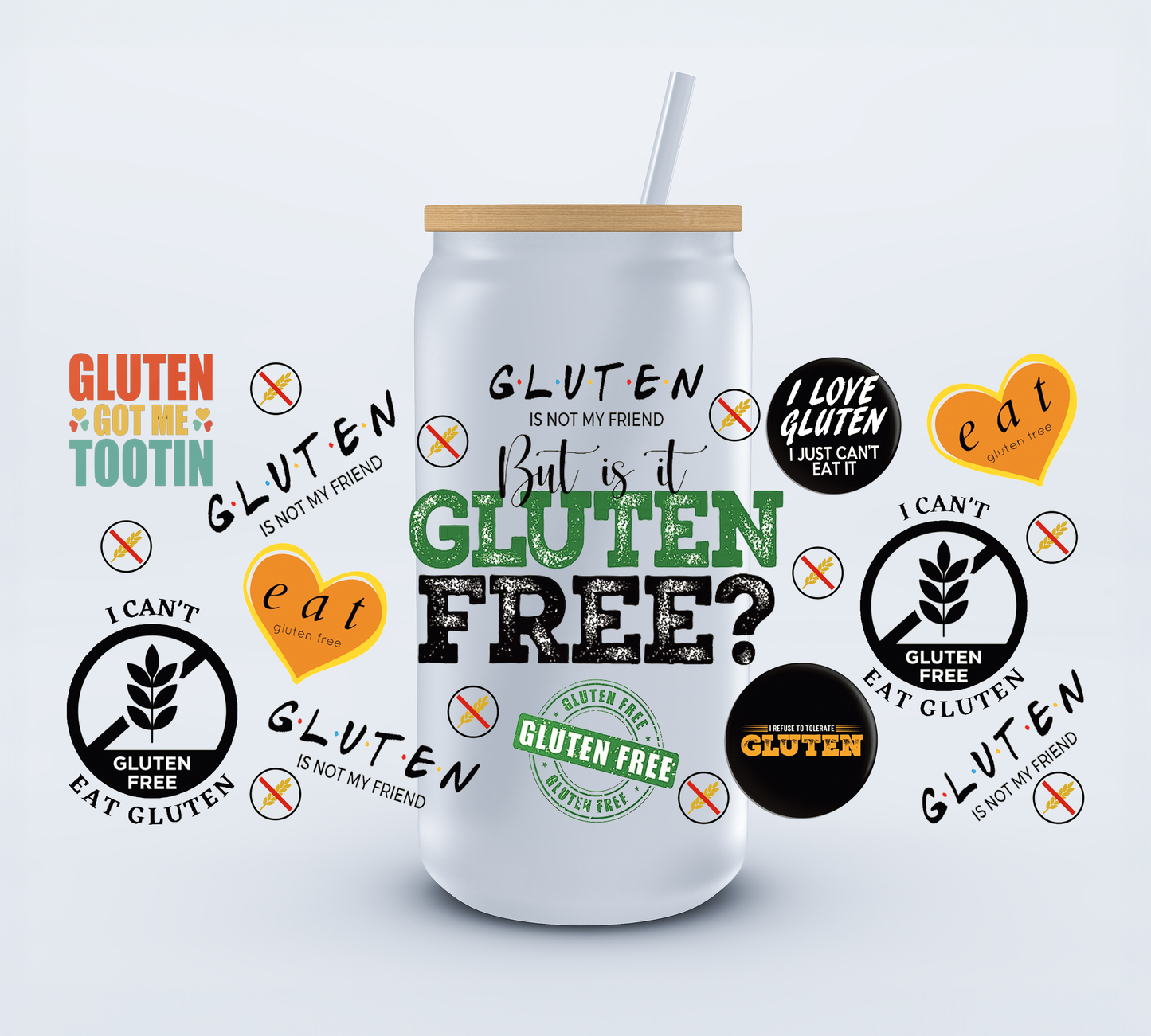 Bone Cancer Awareness Libbey Cup Wrap 16oz (Copy) Ju-Nel Fashion Boutique