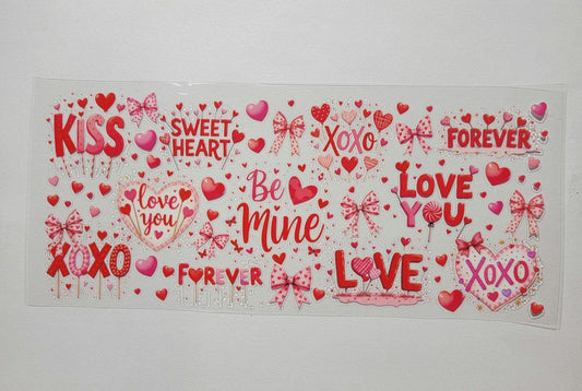 UVDTF Be Mine Valentines 16oz Libbey Cup Wrap Ju-Nel Fashion Boutique