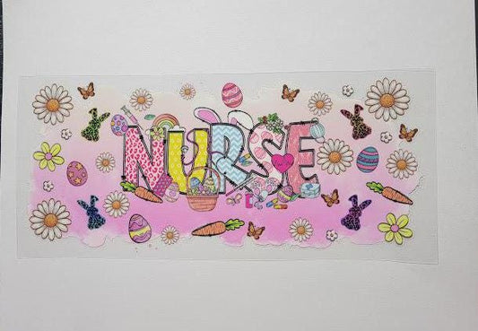 UVDTF 16oz Nurse Easter Libbey cup wraps Ju-Nel Fashion Boutique