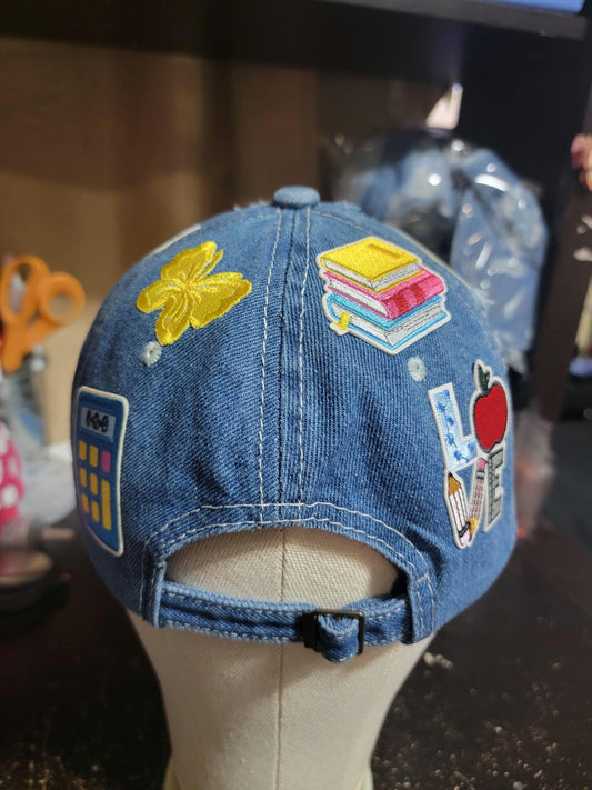 Handcrafted Khaki Distressed Unstructured Nurse Cap Ju-Nel Fashion Boutique