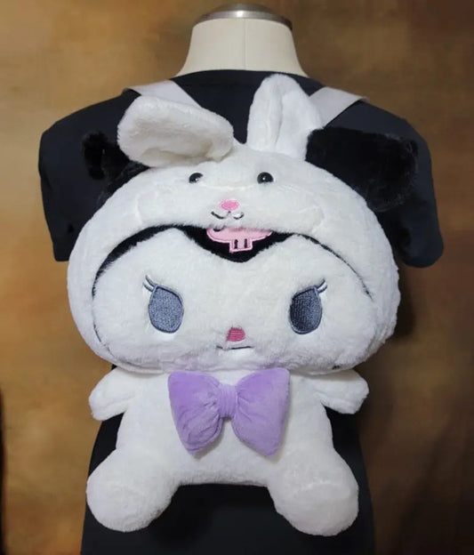 Soft Cute 33x27cm Plush Kuromi Easter Edition Backpack Ju-Nel Fashion Boutique