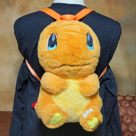 Soft Cute 33cm Orange Plush Backpack