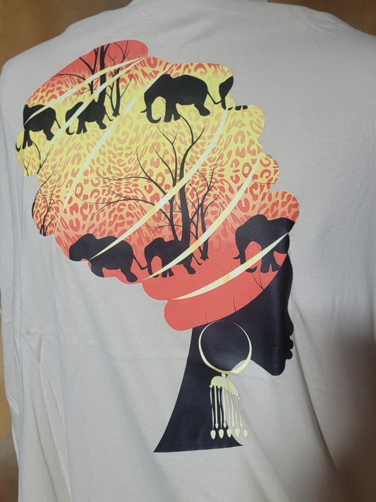 Afro Woman Queen Graphic T-shirt