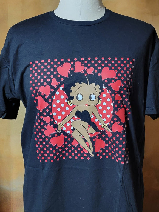 Black Betty Boop Graphic T-shirt