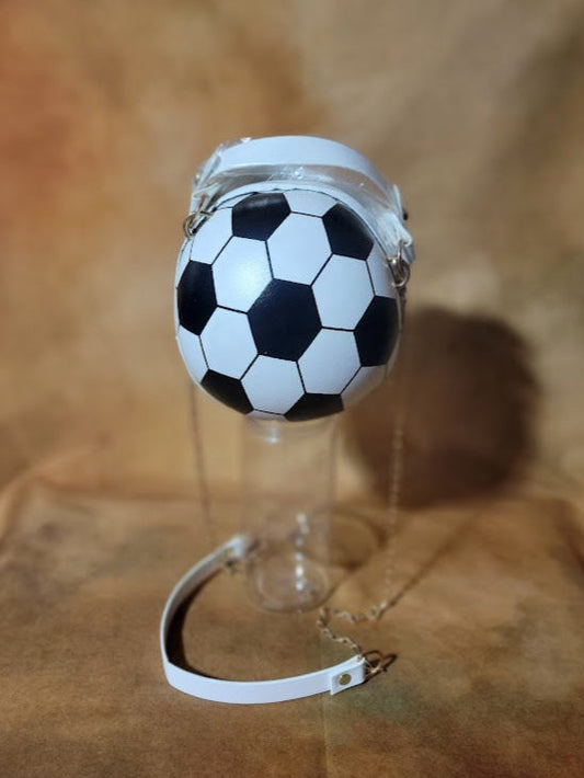 Black And White Crossbody Soccer  Purse Ju-Nel Fashion Boutique