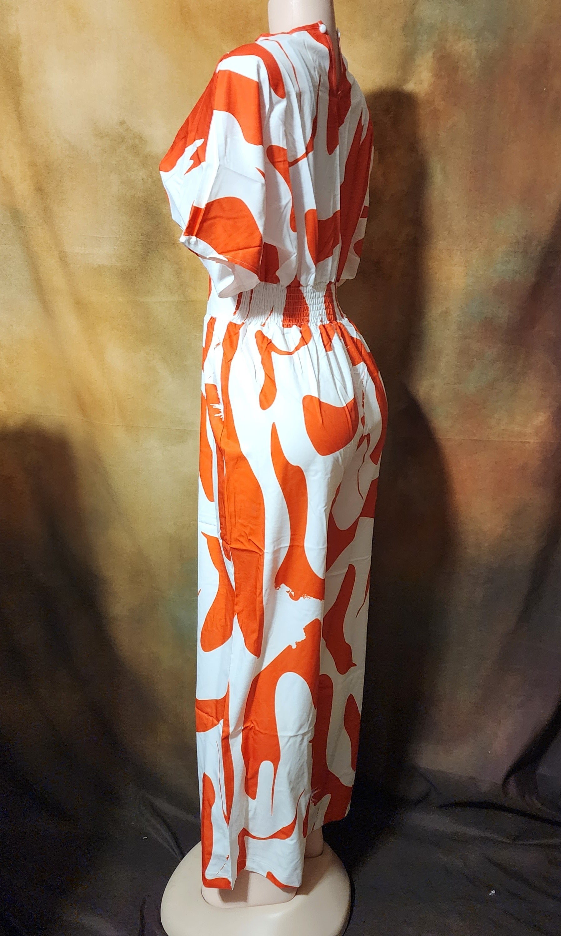Abstract Print Wide-Leg Jumpsuit Ju-Nel Fashion Boutique