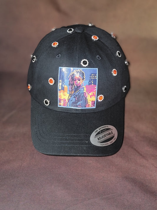 Urban Icon Rhinestone Adjustable Cap