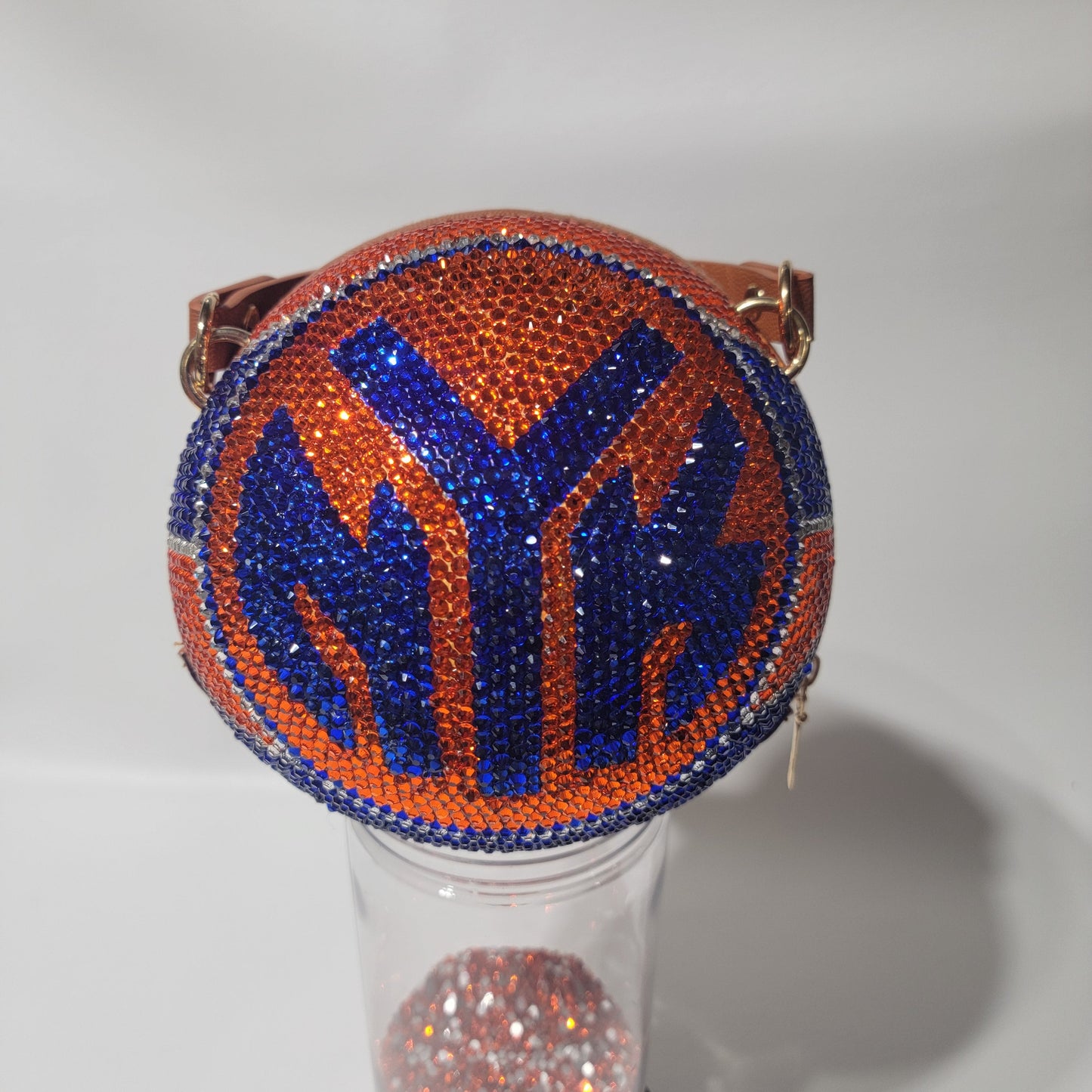 Handcrafted Sports Cross Body Rhinestone Purse