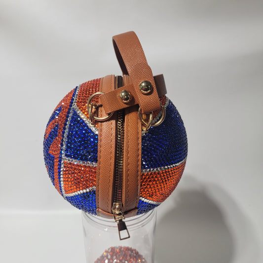 Handcrafted Sports Cross Body Rhinestone Purse