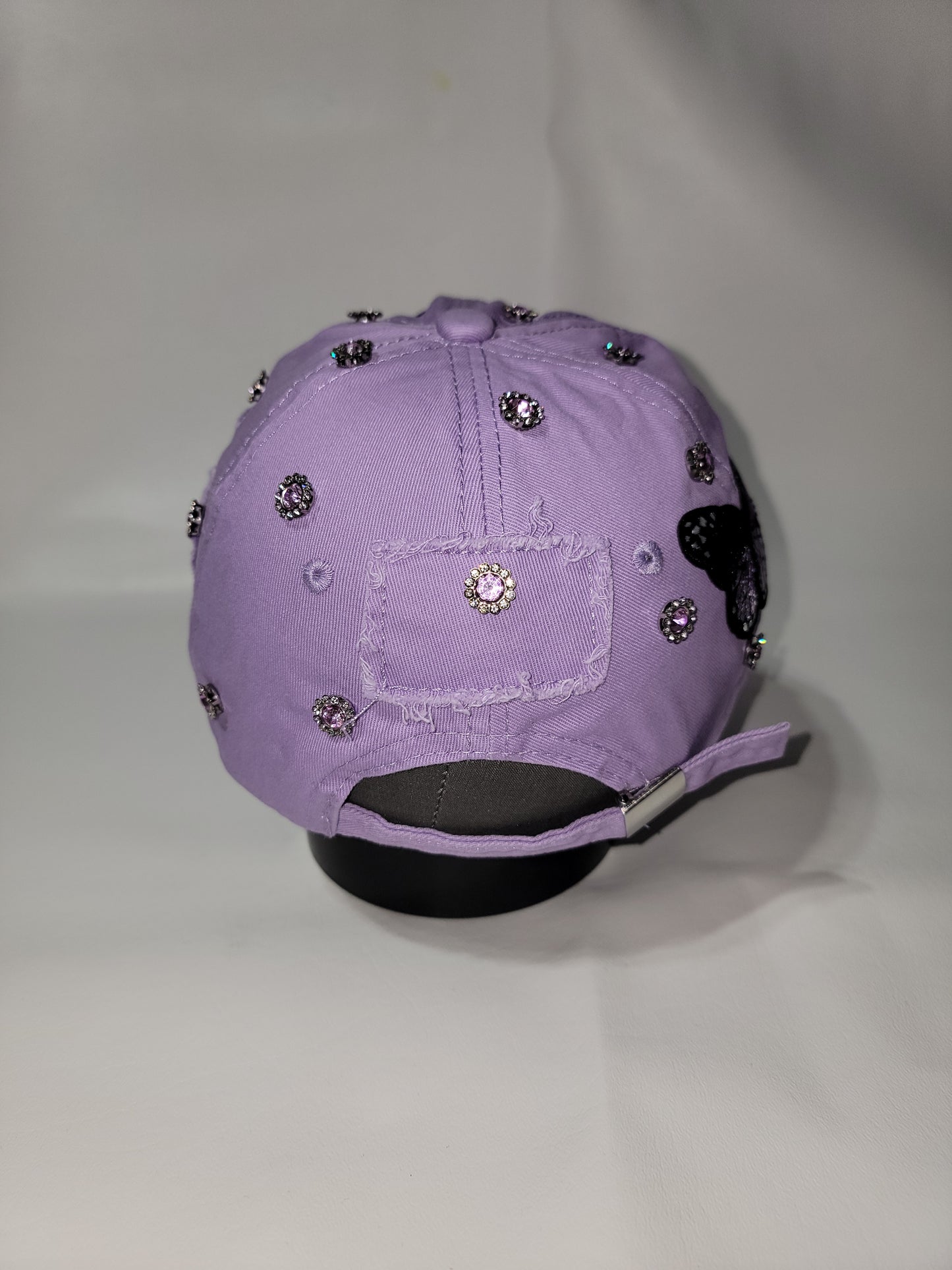 Purple Butterfly Awareness Distressed Cap
