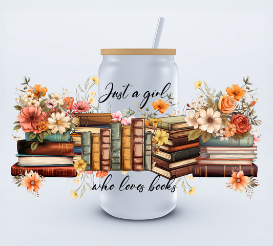 Just A Girl Who Loves Books Libbey Cup Wrap 16oz (Copy) Ju-Nel Fashion Boutique