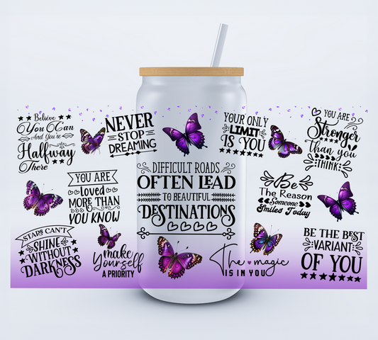 Difficult  Roads UVDTF Libby Cup  160z Ju-Nel Fashion Boutique