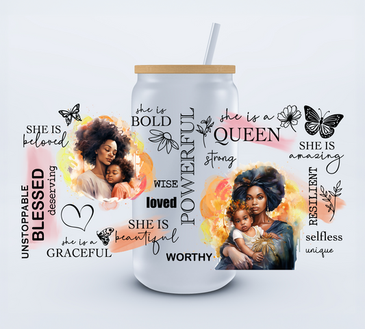 She Is A Queen Libbey Cup Wrap 16oz Ju-Nel Fashion Boutique