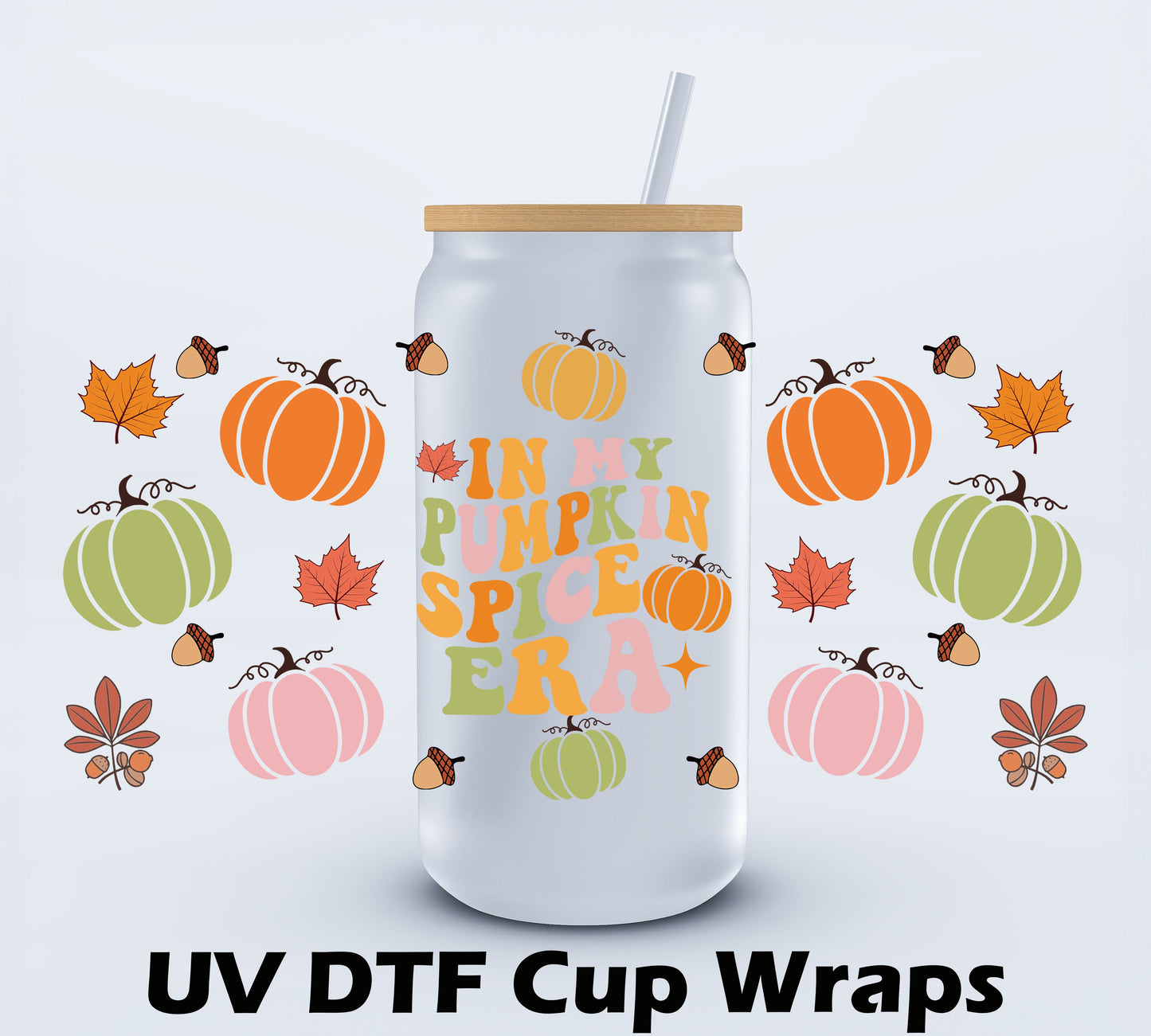 UVDTF In My Pumpkin Spice Era 16oz Libby Cup wrap Ju-Nel Fashion Boutique