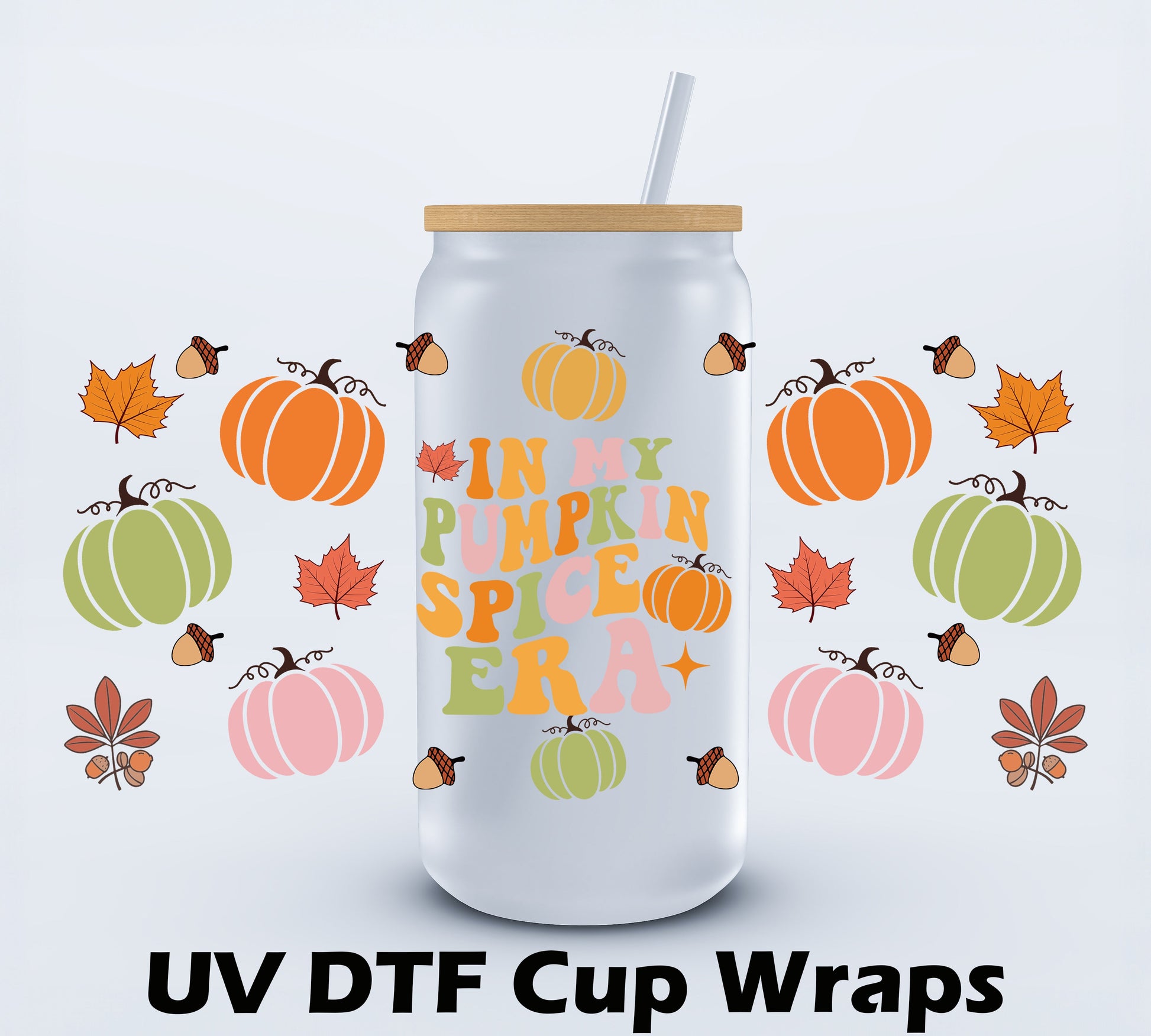 UVDTF In My Pumpkin Spice Era 16oz Libby Cup wrap Ju-Nel Fashion Boutique