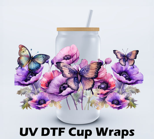 Butterflies And Flowers Libbey Cup Wrap 16oz (Copy) Ju-Nel Fashion Boutique