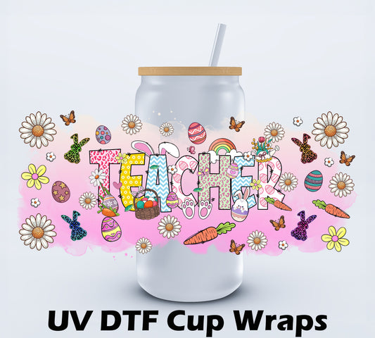 Teacher Easter Libbey Cup Wrap 16oz Ju-Nel Fashion Boutique