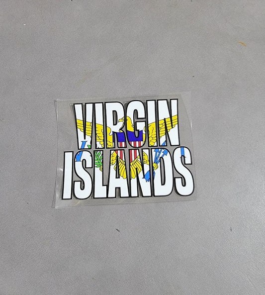 UVDTF 4x3 inch Virgin Islands Decal Ju-Nel Fashion Boutique