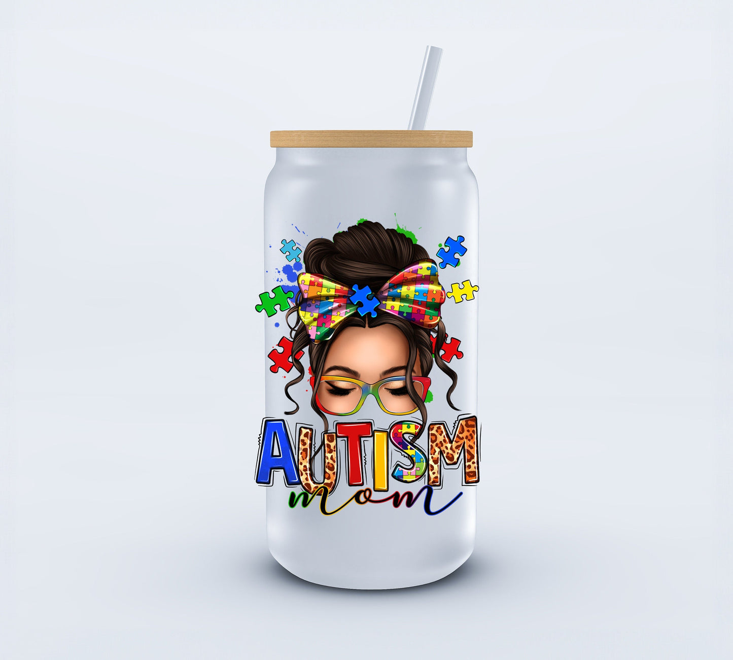 UVDTF Autism Mom 3.75x4.40 inch Decal Ju-Nel Fashion Boutique