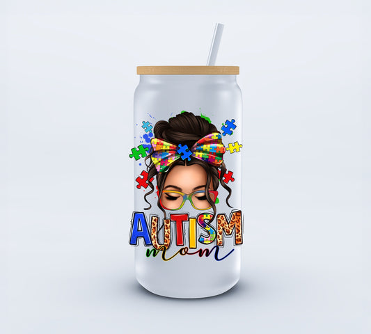 UVDTF Autism Mom 3.75x4.40 inch Decal Ju-Nel Fashion Boutique