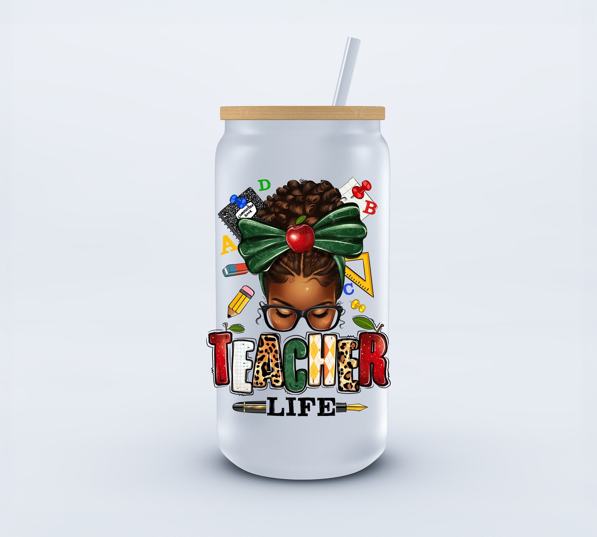 UVDTF Teacher Life 3.75x4.40 inch Decal Ju-Nel Fashion Boutique