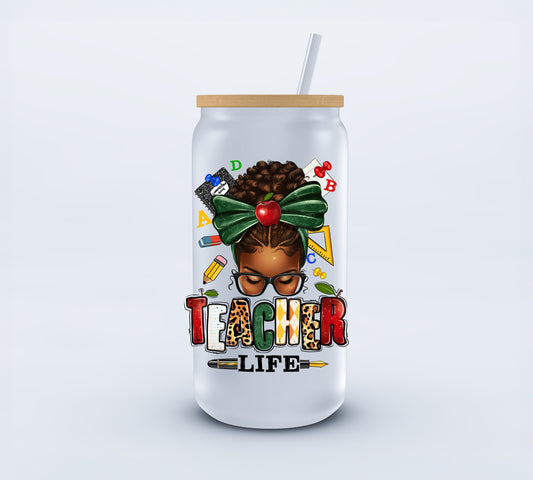 UVDTF Teacher Life 3.75x4.40 inch Decal Ju-Nel Fashion Boutique