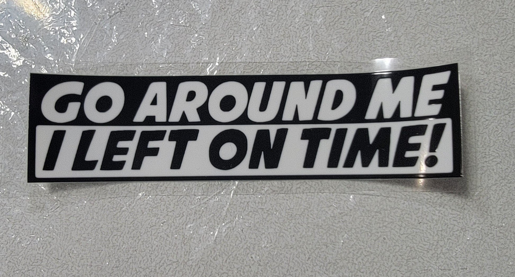 UVDTF Go Around Me 6x1.50 inch Decal Ju-Nel Fashion Boutique