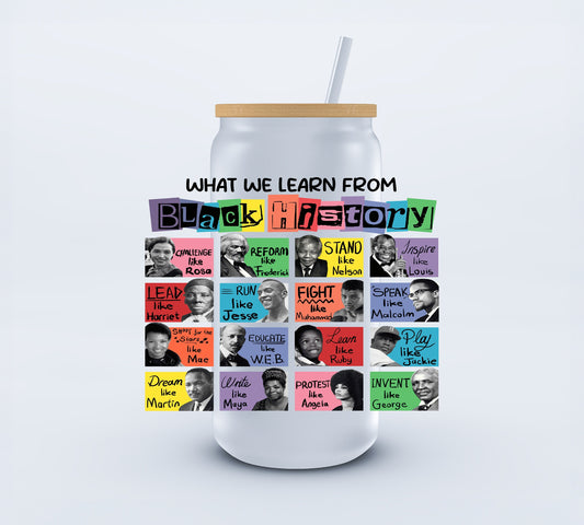 UVDTF Black History Icons 5.69x4.40 inch Decal Ju-Nel Fashion Boutique