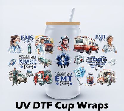 UVDTF EMT/EMS Life Libbey cup wraps Ju-Nel Fashion Boutique