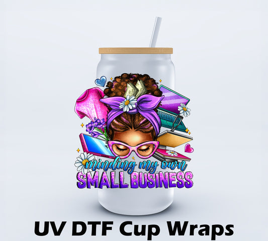 UVDTF Minding my own business  3.75x4.40 inch Decal Ju-Nel Fashion Boutique