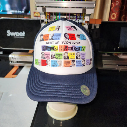 What We Learn from Black History Trucker Hat ver 2 Ju-Nel Fashion Boutique