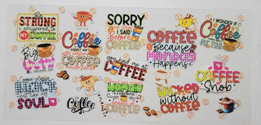 UVDTF Coffee 16oz Libbey cup wraps Ju-Nel Fashion Boutique