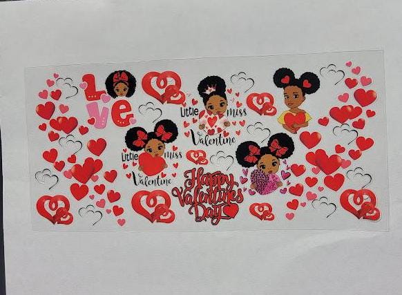 UVDTF Little Miss Valentine 16oz Libbey Cup Wrap Ju-Nel Fashion Boutique