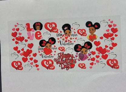 UVDTF Little Miss Valentine 16oz Libbey Cup Wrap Ju-Nel Fashion Boutique