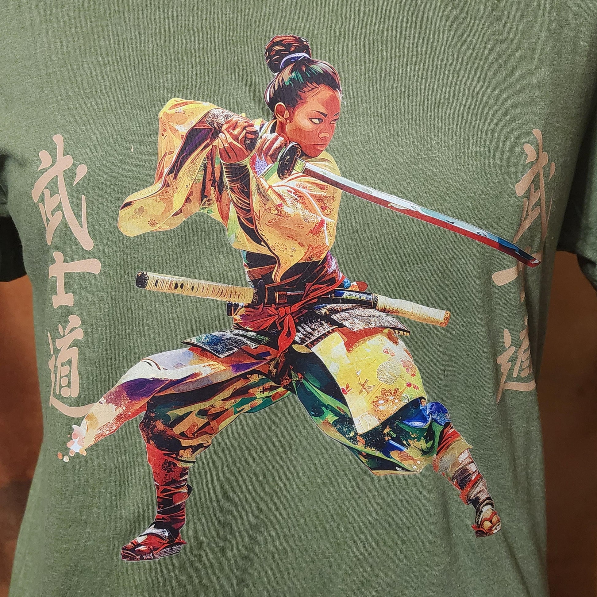 Black Samurai Bushido Tshirt version2 Ju-Nel Fashion Boutique