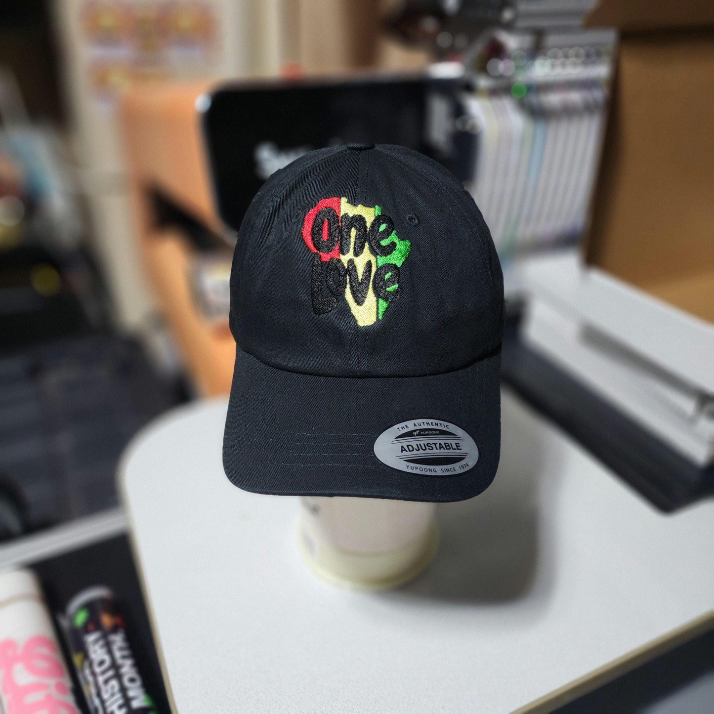 One Love Africa Reggae Unstructured  Cap Ju-Nel Fashion Boutique