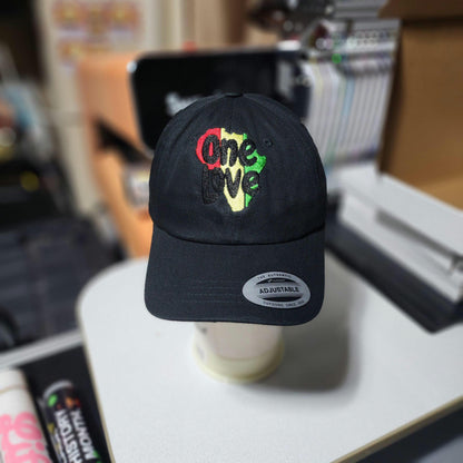 One Love Africa Reggae Unstructured  Cap Ju-Nel Fashion Boutique