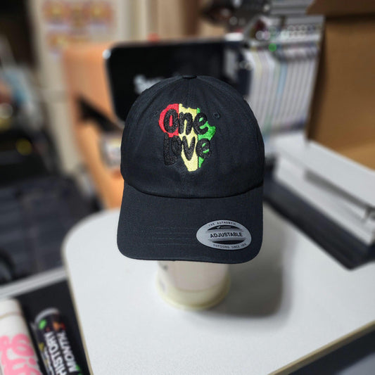 One Love Africa Reggae Unstructured  Cap Ju-Nel Fashion Boutique