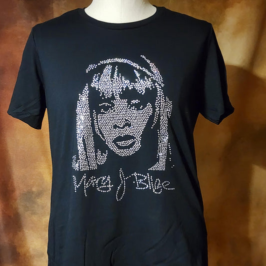 Mary J. Blige Rhinestone T-Shirt – Queen of Hip-Hop Soul Ju-Nel Fashion Boutique