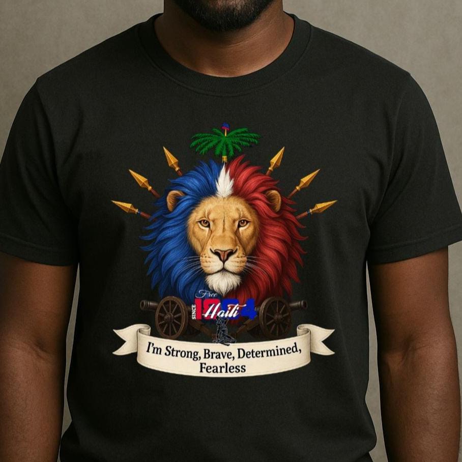 Haiti Lion Head 1804 Neg Mawon Tshirt Ju-Nel Fashion Boutique